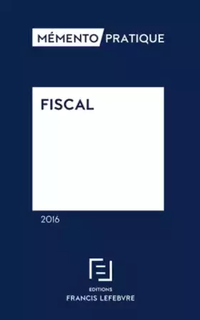 Couverture du produit · MEMENTO FISCAL 2016