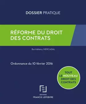 Couverture du produit · Réforme du droit des contrats