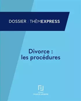 Couverture du produit · Divorce : les procédures