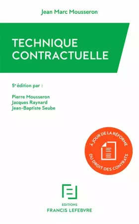 Couverture du produit · Technique contractuelle