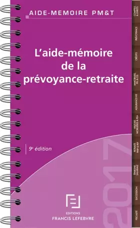 Couverture du produit · L'aide-mémoire de la prévoyance retraite