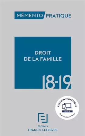 Couverture du produit · Droit de la famille