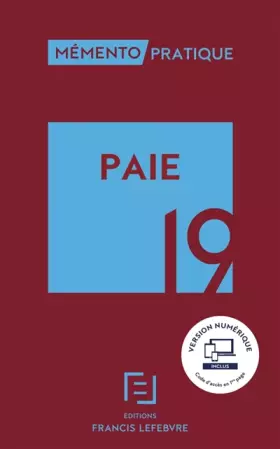 Couverture du produit · MEMENTO PAIE 2019