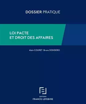 Couverture du produit · Loi Pacte et droit des affaires