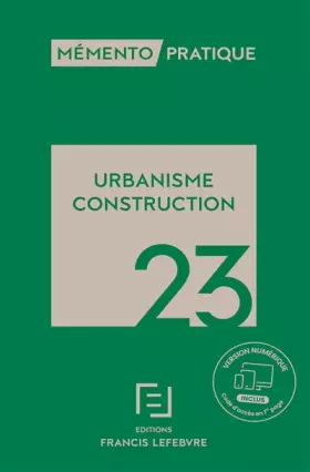 Couverture du produit · Urbanisme construction 23