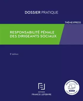 Couverture du produit · Responsabilité pénale des dirigeants sociaux 3ed