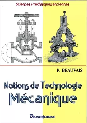 Couverture du produit · Notions de technologie mécanique
