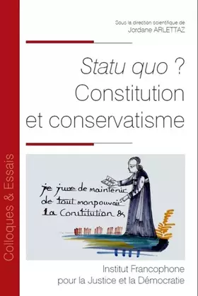 Couverture du produit · Statu quo ? Constitution et conservatisme (205)