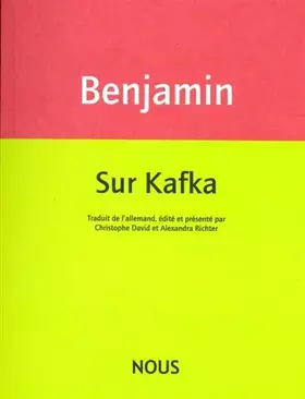 Couverture du produit · Sur Kafka