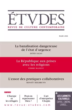 Couverture du produit · ETUDES Mars 2016