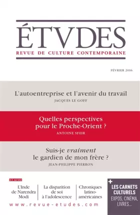 Couverture du produit · ETUDES Février 2016