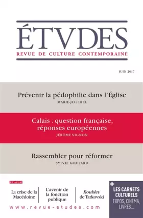 Couverture du produit · Etudes 4239 - Juin 2017
