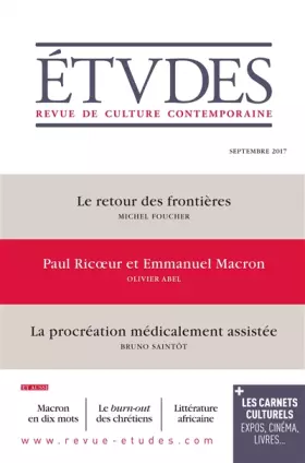 Couverture du produit · Etudes 4243 - Novembre 2017