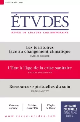 Couverture du produit · Etudes 4274 - Septembre