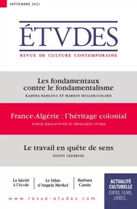 Couverture du produit · Etudes 4285 - 09-21