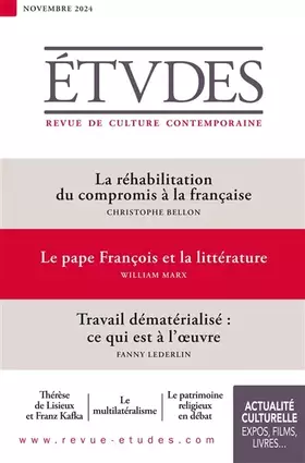 Couverture du produit · Etudes 4320 - 11-24