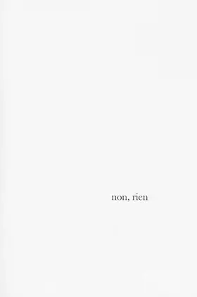 Couverture du produit · Non, rien