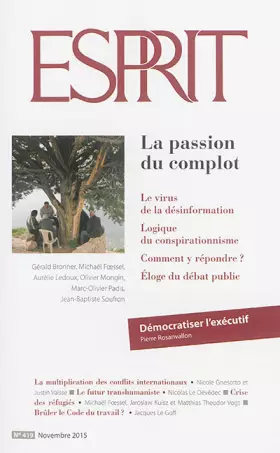 Couverture du produit · Esprit, N° 419 : La passion du complot