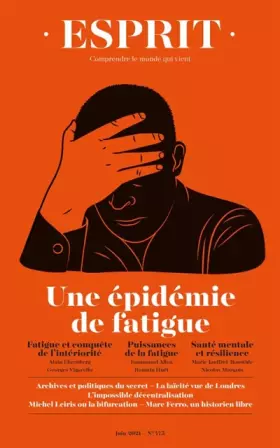 Couverture du produit · ESPRIT - UNE ÉPIDÉMIE DE FATIGUE: JUIN 2021