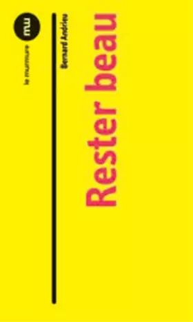 Couverture du produit · Rester Beau