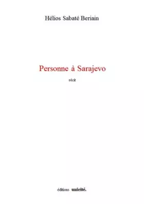 Couverture du produit · Personne a Sarajevo