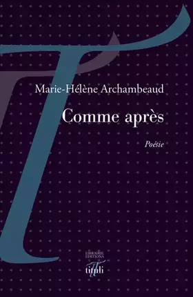 Couverture du produit · Comme après