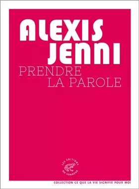 Couverture du produit · Prendre la parole