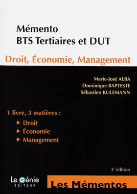 Couverture du produit · DROIT ECONOMIE MANAGEMENT