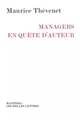 Couverture du produit · Manager en quête