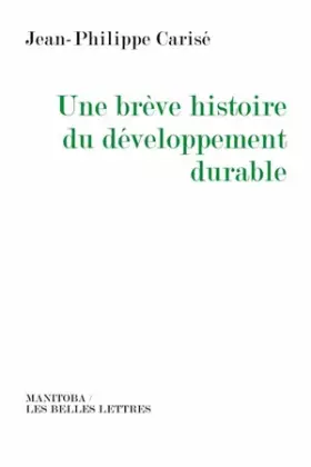 Couverture du produit · Une brève histoire du développement durable
