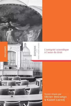 Couverture du produit · L'intégrité scientifique à l'aune du droit