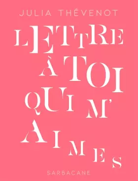 Couverture du produit · LETTRE À TOI QUI M AIMES