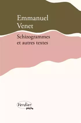 Couverture du produit · Schizogrammes et autres textes (2025)