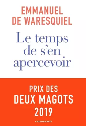Couverture du produit · Le temps de s'en apercevoir