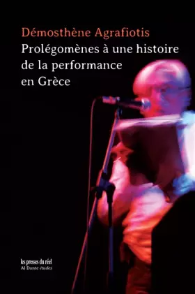 Couverture du produit · Prolégomènes à une histoire de la performance en Grèce