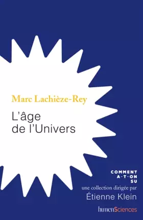 Couverture du produit · L'âge de l'Univers