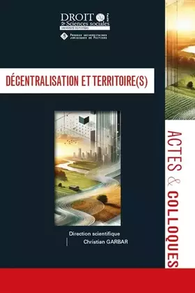 Couverture du produit · Décentralisation et Territoire(s) (133)