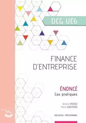 Couverture du produit · Finance d'entreprise - Énoncé: UE 6 du DCG