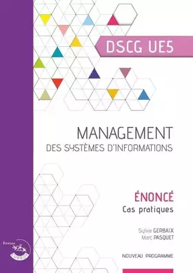 Couverture du produit · Management des systèmes d'information - Énoncé: UE 5 DU DSCG