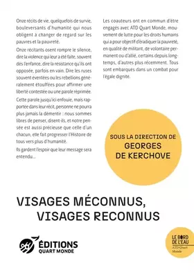 Couverture du produit · Visages méconnus, visages reconnus