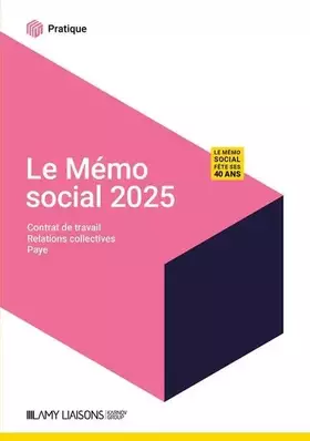 Couverture du produit · Le mémo social 2025