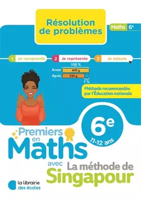 Couverture du produit · Premiers en maths - Méthode de Singapour - Résolution de problèmes 6e (2026)