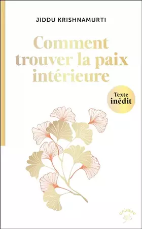 Couverture du produit · Comment trouver la paix intérieure ?