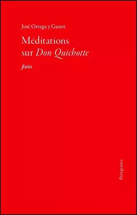 Couverture du produit · Méditations sur Don Quichotte