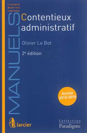 Couverture du produit · Contentieux administratif