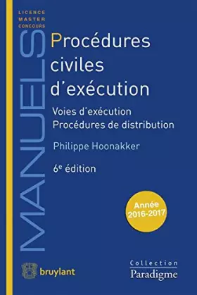 Couverture du produit · Procédures Civiles d'Exécution: Voies d'exécution - Procédures de distribution