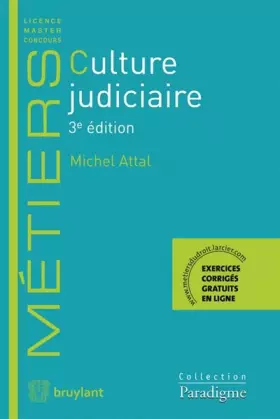 Couverture du produit · Culture judiciaire