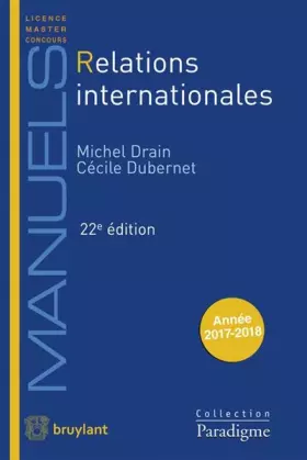 Couverture du produit · Relations internationales