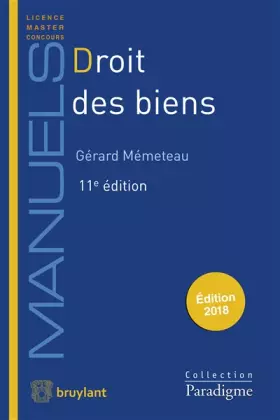Couverture du produit · Droit des biens
