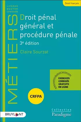 Couverture du produit · Droit pénal et procédure pénale
